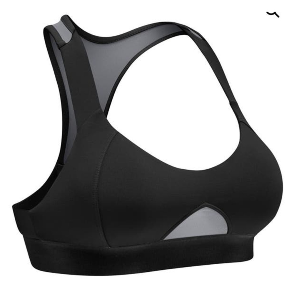 Hylete Lumis Black Mesh Racerback Sports Bra with Removeable Pads NEW Sz Small